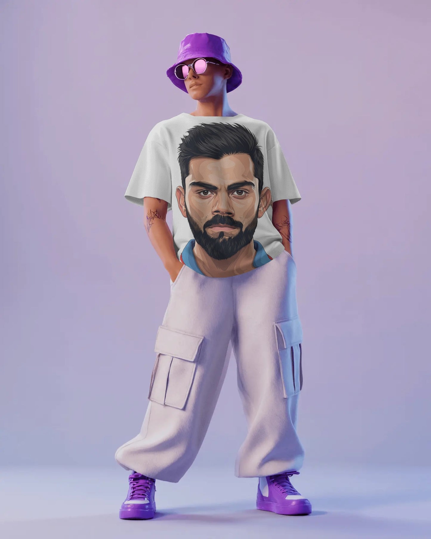 Champion Spirit Graphic Tee – Icon-Inspired Oversized Unisex T-Shirt